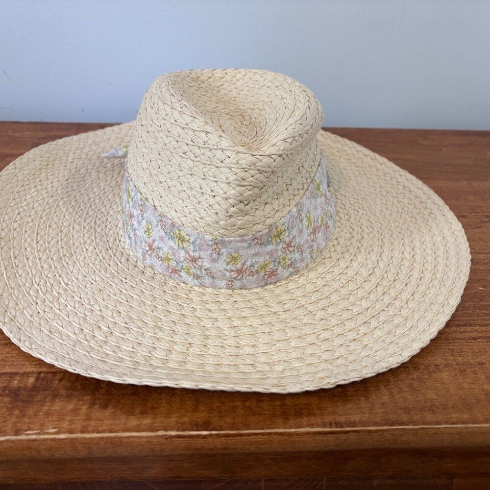 VINCE CAMUTO Lala Tie Band Panama Hat